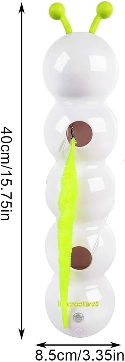 Caterpillar Cat Toy,Interactive Smart Cat Toy, Rechargeable Motion Activated Cats Toys, Bite Resistant, Automatic Kitten Toys for Bored Cats for All Ages Indoor Cat (Style A)