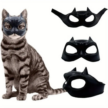 Cat Bat Mask Feline Role-Play Headpiece Form-Fitting Pet Costume Accessory Whimsical and Adorable Cat