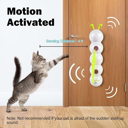 Caterpillar Cat Toy,Interactive Smart Cat Toy, Rechargeable Motion Activated Cats Toys, Bite Resistant, Automatic Kitten Toys for Bored Cats for All Ages Indoor Cat (Style A)