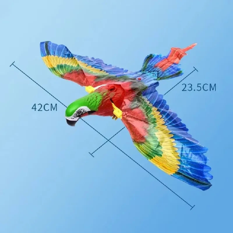 Simulated Bird Interactive Cat Toy Electric Hanging Eagle Flying Bird Cat Playing Electric Eagle Grabbing Rope Playful Pet Toy