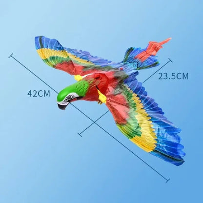 Simulated Bird Interactive Cat Toy Electric Hanging Eagle Flying Bird Cat Playing Electric Eagle Grabbing Rope Playful Pet Toy