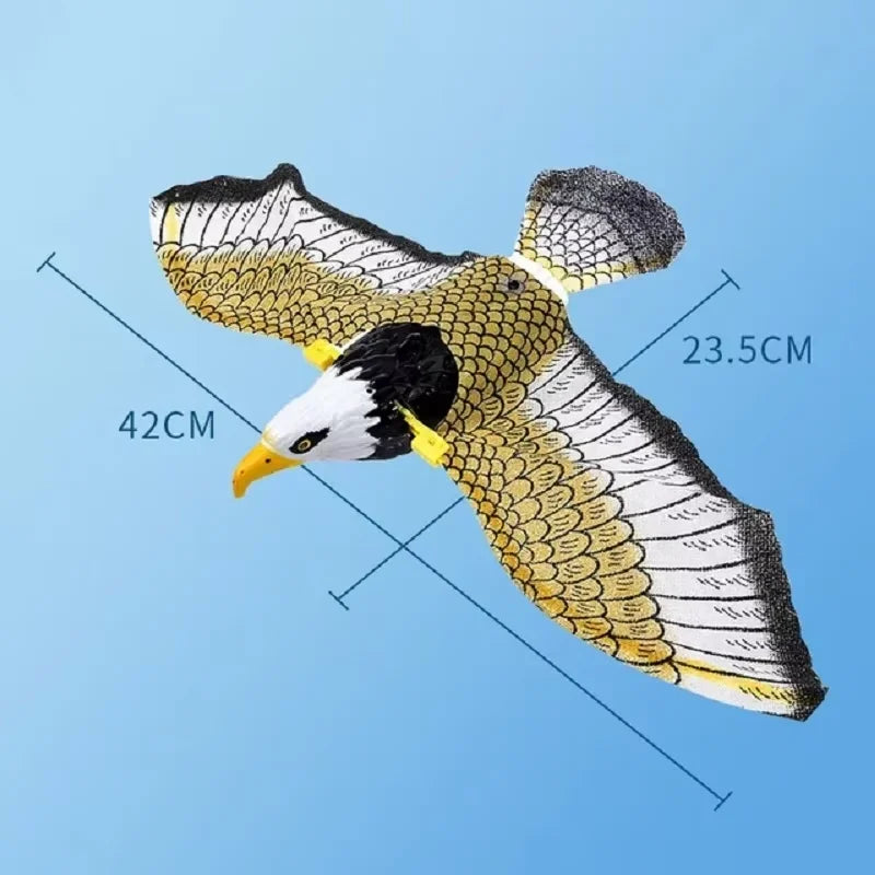 Simulated Bird Interactive Cat Toy Electric Hanging Eagle Flying Bird Cat Playing Electric Eagle Grabbing Rope Playful Pet Toy