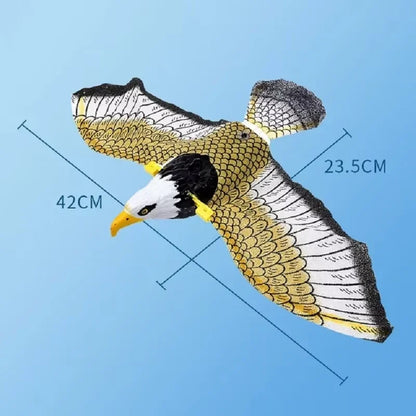 Simulated Bird Interactive Cat Toy Electric Hanging Eagle Flying Bird Cat Playing Electric Eagle Grabbing Rope Playful Pet Toy