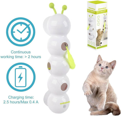Caterpillar Cat Toy,Interactive Smart Cat Toy, Rechargeable Motion Activated Cats Toys, Bite Resistant, Automatic Kitten Toys for Bored Cats for All Ages Indoor Cat (Style A)